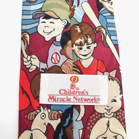 Childrens Miracle Network Mens Necktie Office Teacher Students School Work - Picture 6 of 7
